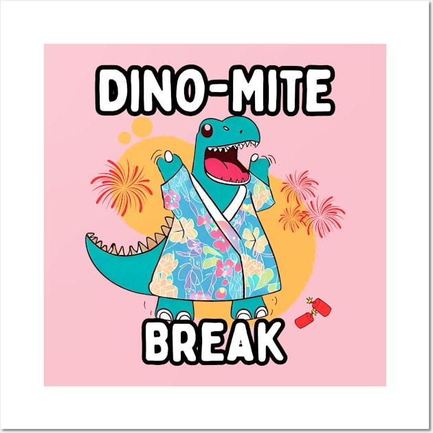 Dino-mite break Wall Art by Japanese Fever